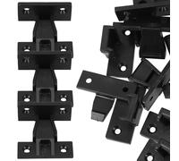 HYTROVE Giunti di Sospensione e Clip a Pressione in Plastica, 12 Set Staffe Angolari per Montaggio Rapido di Armadi e Guardaroba, Fissaggio a Sospensione per Mobili in Cucina e Soggiorno