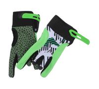 HYTROVE Guanti da Bowling Antiscivolo Professionali Design a Dita Scoperte in Silicone e Tessuto Traspirante Chiusura Regolabile Verde per Sport