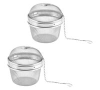 HYTROVE Infusore per Tè in Acciaio Inossidabile 2 Pezzi Catena Appesa Facile da Pulire Filtro per Tè Sfuso e Tisane in Casa