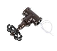 HYTROVE Interruttore Lampada Vintage Valvola a Globo in Ferro d'Epoca, Filo Elettrico per Lampade da Tavolo Industriali, Adatto per Ambienti Retrò e Luci Idrauliche