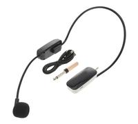 HYTROVE Microfono ad Archetto Wireless per Insegnanti e Spettacoli Uhf | Nero, Abs Verniciatura Uv, Leggero e Facile da Usare, Batteria 500mah per Amplificazione Vocale