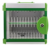 HYTROVE Mobile Porta Cellulari con 24 Scomparti in Plastico e Lega di Alluminio, Gestione Versatile e Maniglia per Uso in Aula Scolastica o Esami