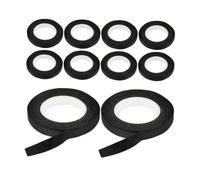 HYTROVE Nastro Adesivo Nero in Carta per Scrapbooks e DIY Projects, Versatile e Removibile, Confezione da 10 Pezzi, Stile Minimalista ed Elegante