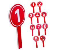 HYTROVE Palette Voti Giuria Rosse Pratiche in Schiuma, 10 Pezzi per Tabelloni Numerici Affidabili per Votazioni e Punteggi Durante Eventi Sportivi