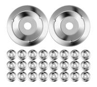 HYTROVE Piatti Accessori Anelli e Batteria Ferro Inossidabile per in di Colore 100 Pezzi Uso Versatile Argento Tamburello e Set per Esibizioni e Prove