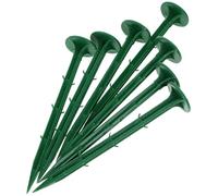 HYTROVE Picchetti da Giardino in Plastica 16 Cm Verde, Set 100 Pezzi per Fissaggio Telo Terra e Ancoraggio Piante, Adatti per Giardinaggio, Coperture e Campeggio Outdoor