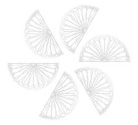 HYTROVE Porta Tovaglioli da Tavola in Ps a Forma Semicircolare, Set da 6 Pezzi Superficie Liscia e Lavorazione Fine, Design Creativo e Decorativo la Casa e Tavolo