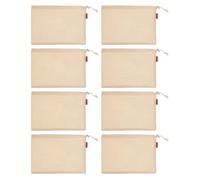 HYTROVE Sacchetti per Conservazione Alimenti in Cotone Coulisse 28X16,5 CM 8 Pezzi Borsa Portaoggetti per Farina Riso Uso Quotidiano