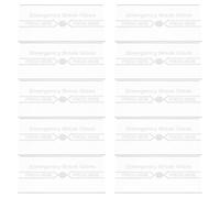 HYTROVE Set 10 Pezzi Vetro Sostitutivo per Stazione Manuale di Allarme Antincendio Compatibile Sistemi di Chiamata Manuale in Ambienti di Sicurezza