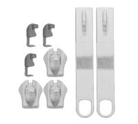 HYTROVE Set 2 Pezzi Cursori per Cerniere in Lega di Zinco Argento, Rinforzo Resistente per Valigia e Borsa, Design Elegante e Raffinato per Uso Quotidiano e Viaggi