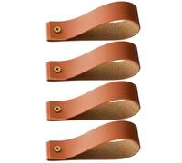 HYTROVE Set 4 Ganci Appendiabiti in PU, Montaggio a Muro, Stile Bohémien, per Bagno e Camera da Letto, Supporto Fermatende e Asciugamani, Resistente all'Usura