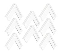 HYTROVE Set 8 Pezzi Protezioni Angolari in Silicone per Finestre Copertura Angolare Ultra Sottile e Rimovibile Paraspigoli Sicurezza per Mobili e Infissi Protezione Bordi per Casa e