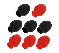 HYTROVE Set 8 Pezzi Punte Per Bacchette in Silicone Ad Alta Elasticità, Smorzatori in Gomma Per Batteria Per Pratica Silenziosa, Accessori Portatili Per Esercizi Di Percussioni, Colori Casuali