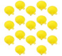 HYTROVE Set da 20 Imbuti in Plastica Gialli, Leggeri e Lisci, per Trasferimento Liquidi in Cucina e Uso Scientifico, Diametro 6,5cm