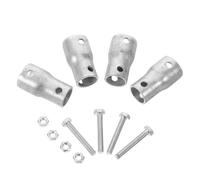 HYTROVE Set da 4 Manicotti in Acciaio per Rullo Manuale di Ventilazione Serra, Accessori Argento 5,30x2,60x2,30 Cm per Migliorare la Crescita delle Piante