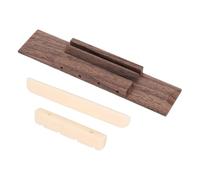 HYTROVE Set Ponte e Capotasto in Legno di Palissandro per Ukulele Accessori di Sostituzione Altezza Regolabile Kit per Riparazione e Manutenzione Strumenti Musicali Folk