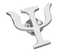 HYTROVE Spilla Da Colletto Argento in Lega, Spilla Lettera Vintage Con Design Psicologico, Accessorio Versatile Per Maglioni e Cappelli, Regalo Per Donne e Uomini