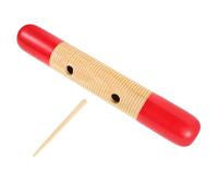 HYTROVE Strumento Musicale Educativo Guiro Forma Rana Legno con Ritmici per Classi e Attività Creative