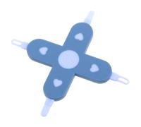 HYTROVE Strumento per Pulizia Naso e Orecchie 4 in 1 per Ragazzo Ragazza Design a Croce, Sicuro per Ragazzo Ragazza, Materiale Pp e Pet, Kit Cura e Igiene per Uso Infantile