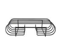 HYTROVE Supporto per Costole da Barbecue Nero in Filo di Ferro, Graticola Leggera Assorbimento Rapido di Calore per Picnic e Barbecue in Casa