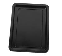 HYTROVE Teglia Da Forno in Smalto Nero Brillante Piastra Multiuso Resistente Alte Temperature Per Grigliate e Dolci Casalinghi Piccola Teglia Per Arrosti e Biscotti Facile Da Pulire