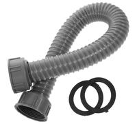 HYTROVE Tubo di Scarico Flessibile per Lavello Cucina con Doppia Estremità Filettata Tubo Prolunga per Lavatrice con Guarnizione Anti-perdita Adatto per Bagno e Cucina