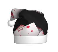 HYTTER Busta con lettera d'amore, cappello di Natale per adulti, tesa morbida e soffice, leggero e confortevole