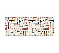 HYTTER Hands-on Tools Stampa Extra Large Mouse pad Mouse Pad Computer Ufficio Gaming Tastiera Ispessita Versione 30,5 x 80 cm