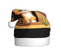 HYTTER Kitten in the Hut - Cappello natalizio per adulti, con tesa morbida e soffice, leggero e confortevole