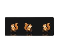 HYTTER Little Squirrel Running on The Wheel Printing Extra Large Mouse pad Computer Office Gaming Keyboard versione ispessita 30,5 x 80 cm