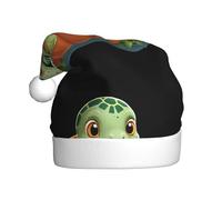 HYTTER Little Turtle in the Pumpkin Lantern - Cappello natalizio per adulti, con tesa morbida e soffice, leggero e confortevole