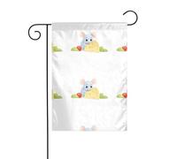 HYTTER Piccolo topolino che ruba cibo Stampa Bandiera da giardino Decorazione per cortile 30,5 x 45,7 cm per giardino terrazza balcone