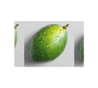 HYTTER Set di 6 tovagliette con stampa di mango verde, 30,5 x 45,7 cm, di alta qualità, resistenti al calore, per la decorazione del tavolo da pranzo