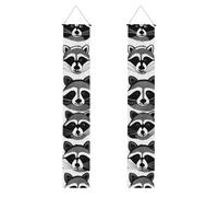 HYTTER Simpatico striscione per portico di laurea stampato con procione, robusto, durevole, lavabile e riutilizzabile, decorazione per feste, cerimonie, porte d'ingresso