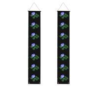 HYTTER Striscione per portico di laurea con scritta "Morning Glory under green leaves", robusta, durevole, lavabile e riutilizzabile, decorazione di laurea per feste, cerimonie, porte d'ingresso