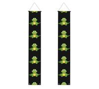 HYTTER Striscione per portico di laurea con stampa di coccodrillo, robusto, durevole, lavabile e riutilizzabile, decorazione per feste, cerimonie, porte d'ingresso