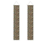HYTTER Striscione per portico di laurea con stampa divertente per libri, robusta, durevole, lavabile e riutilizzabile, decorazione per feste, cerimonie, porte d'ingresso