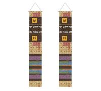 HYTTER Striscione per portico di laurea con tavola periodica di elementi, robusto, durevole, lavabile e riutilizzabile, decorazione di laurea per feste, cerimonie, porte d'ingresso