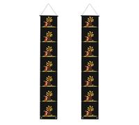 HYTTER Striscione per portico di laurea stampato con scoiattolo che gioca con mulino a vento, robusto, durevole, lavabile e riutilizzabile, decorazione di laurea per feste, cerimonie, porte d'ingresso