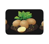 HYTTER Tappetino in velluto con stampa di patate nel suolo, per camera da letto, salotto, dormitorio, decorazione per la casa