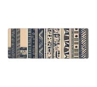 HYTTER Tappetino per mouse extra large con illustrazione dei popoli africani, tappetino per mouse per computer, ufficio, tastiera da gioco, versione ispessita, 30,5 x 80 cm