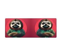 HYTTER Tappetino per mouse extra large con stampa di bradipo My Spirit, tastiera da gioco per computer, ufficio, versione ispessita, 30,5 x 80 cm