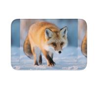 HYTTER The Fox Who Stepped on Snow - Tappetino in velluto con bordo bloccato, per camera da letto, salotto, dormitorio, decorazione per la casa