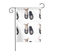 HYTTER Topolino nelle pantofole Stampa Bandiera da giardino Decorazione per cortile 30,5 x 45,7 cm per giardino terrazza balcone