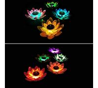 Hyuduo 0, Lampada da Laghetto, Luce Artificiale Mobile Solare a LED per Giardino Esterno con Risparmio Energetico, Bollette Elettriche Zero, Materiale Eva, 28 Cm, Programmabile (#6)
