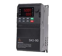 Hyuduo 1,5 KW Drive a Trasmissione a Frequenza Variabile Output 3 Fase 3.8A 0-650Hz per SKI90E-1D5G-4 3 Fase 5A 50-60Hz Ingresso con Modulo IGBT Integrato e Materiale ABS