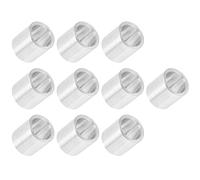 Hyuduo 10 Guarnizione Rotonda in Lega di Distanza in Lega di Alluminio, Diametro Interno 6 Mm, Diametro Esterno 8 Mm, Raccordi di Supporto a Intervallo di Spazio, Anodizzati per Riduzione delle (8