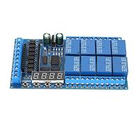 Hyuduo 8 Pro Mini PLC Scheda Relè, Ingressi Opto-Isolati (#1) | controllo timer programmabile, funzionamento a 12 V CC, display a 4 cifre, ritardo ciclo per il motore, rotazione /indietro