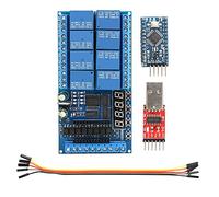 Hyuduo 8 Pro Mini PLC Scheda Relè, Ingressi Opto-Isolati (#2) | controllo timer programmabile, funzionamento a 12 V CC, display a 4 cifre, ritardo ciclo per il motore, rotazione /indietro