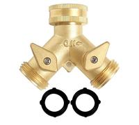 Hyuduo Acqua di Ottone Y Connettore Splitter Rubinetto Clettiera a 2 Vie Ad Alta Pressione per il Ristorante Giardino Moto con Dimensioni Compatte Facili Installazione (Digitare un)